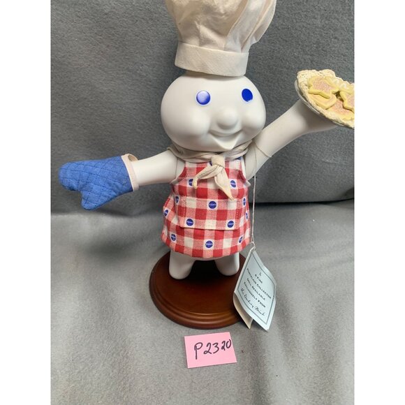Danbury Mint Pillsbury Doughboy Porcelain Collector Doll with Chef Hat & Apron - Picture 13 of 13